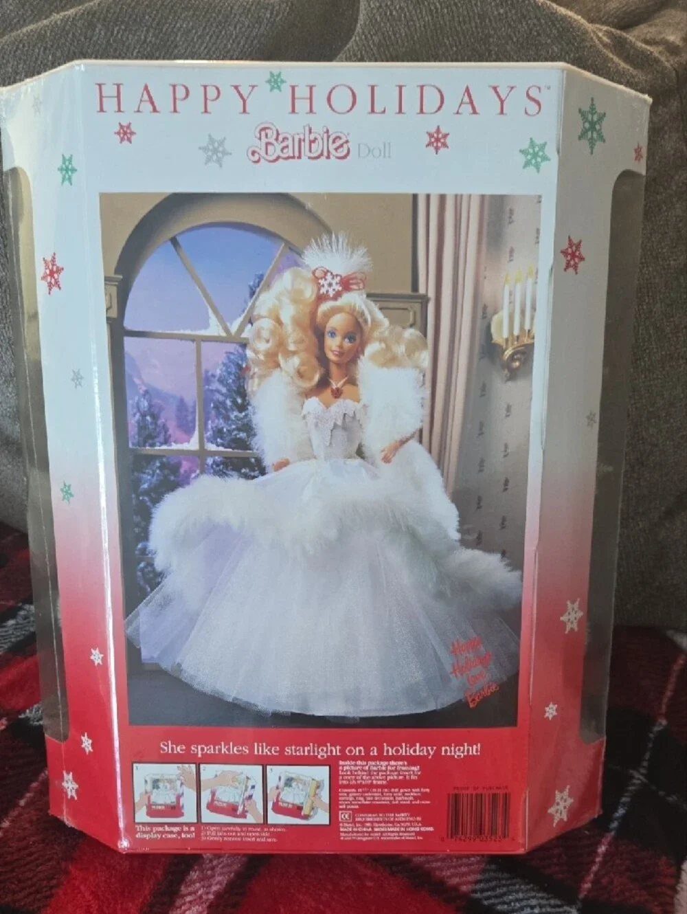 Barbie White Holiday Gown Doll with Snowflake Ornament - Barbie